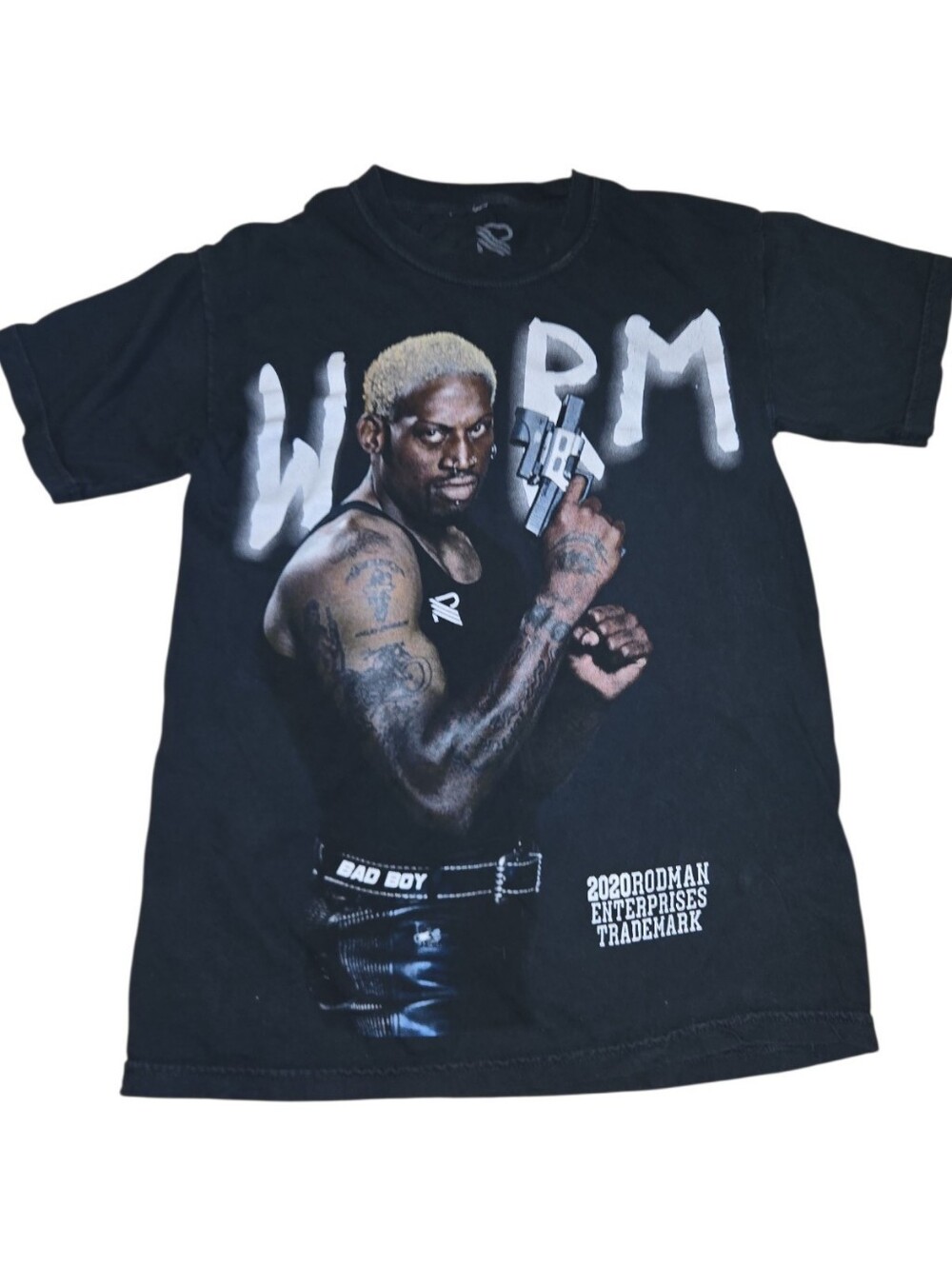 Dennis Rodman Worm T-Shirt - Bold Print Size S